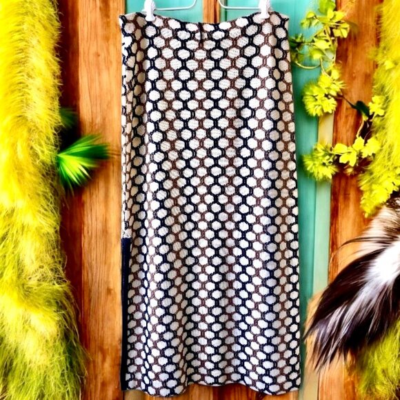 Dalton Vintage 70's Maxi Skirt 100% Wool Deep Side Slit - Picture 16 of 16